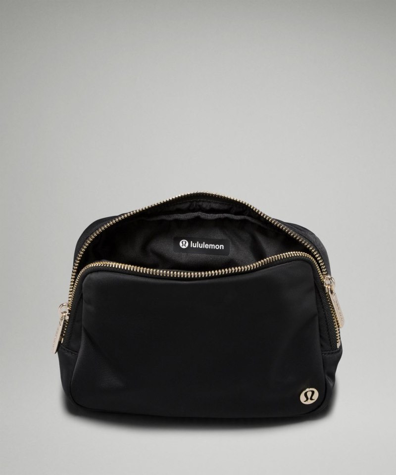 Lululemon Everywhere Belt Bag Large 2L *Metal Hardware Black / Gold Online Outlet Sale