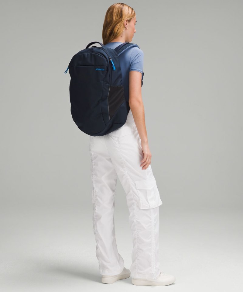 Lululemon Triple-Zip Backpack 28L True Navy / Poolside Online Outlet Sale
