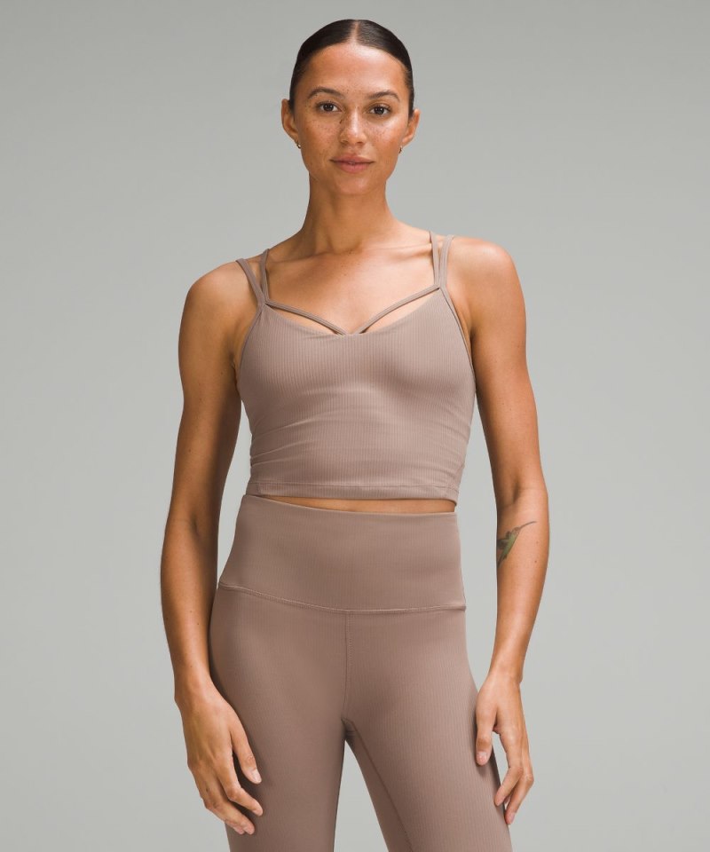 Lululemon lululemon Align™ Strappy Ribbed Tank Top Taupetastic Online Outlet Sale