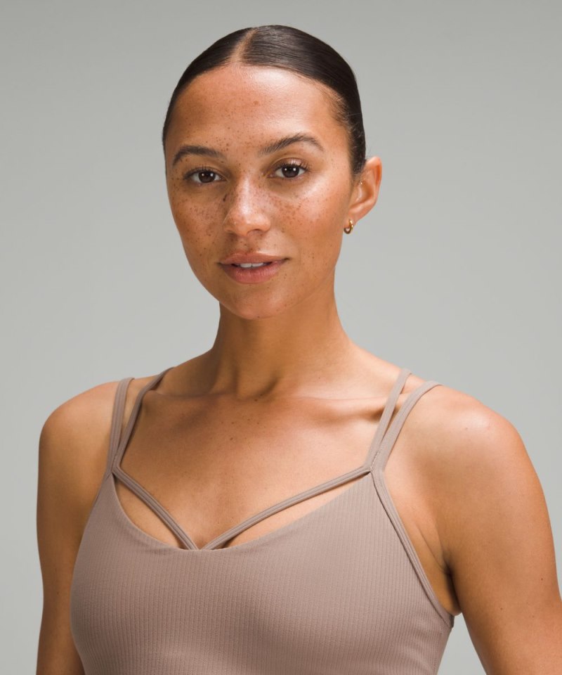 Lululemon lululemon Align™ Strappy Ribbed Tank Top Taupetastic Online Outlet Sale