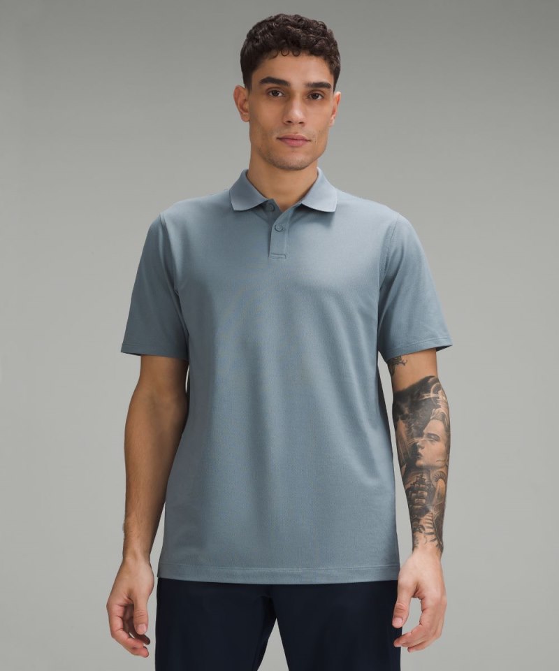Lululemon Classic-Fit Pique Short-Sleeve Polo Shirt Belgian Blue Online Outlet Sale