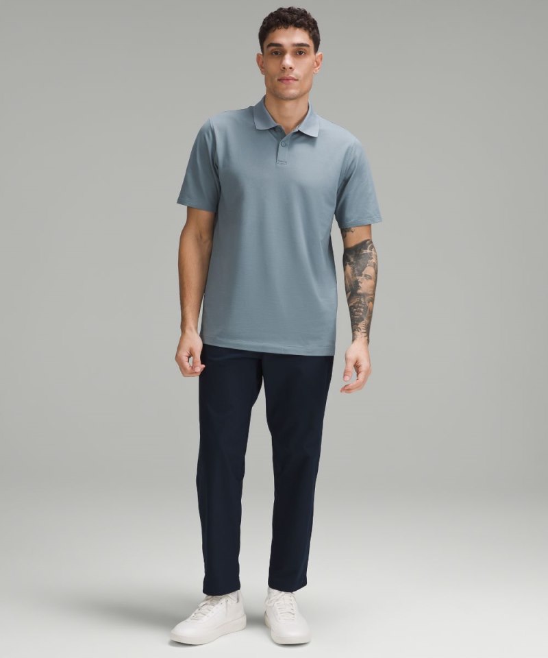 Lululemon Classic-Fit Pique Short-Sleeve Polo Shirt Belgian Blue Online Outlet Sale