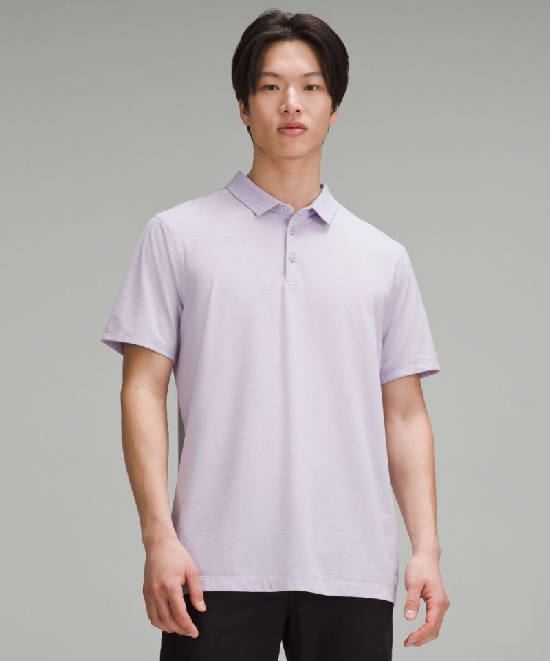 Lululemon Evolution Short-Sleeve Polo Shirt Heathered Lilac Ether Online Outlet Sale