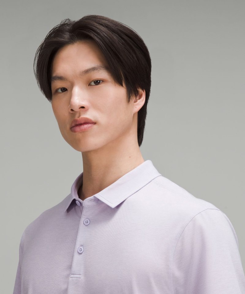 Lululemon Evolution Short-Sleeve Polo Shirt Heathered Lilac Ether Online Outlet Sale