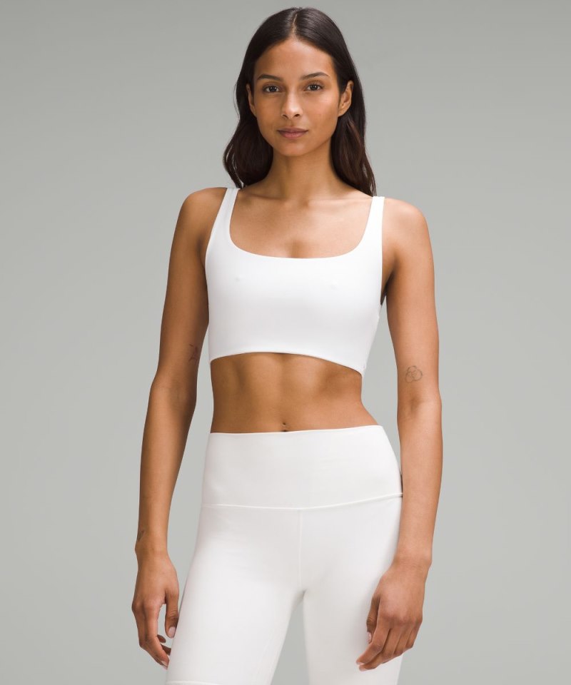 Lululemon Bend This Scoop and Square Bra *Light Support, A-C Cups White Online Outlet Sale