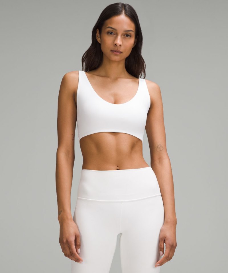 Lululemon Bend This Scoop and Square Bra *Light Support, A-C Cups White Online Outlet Sale