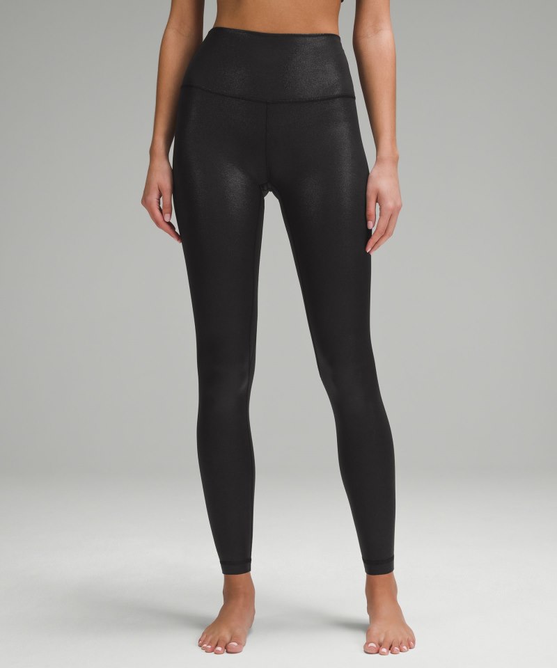 Lululemon lululemon Align™ High-Rise Pant 28" *Shine Radiate Foil Print Black Online Outlet Sale