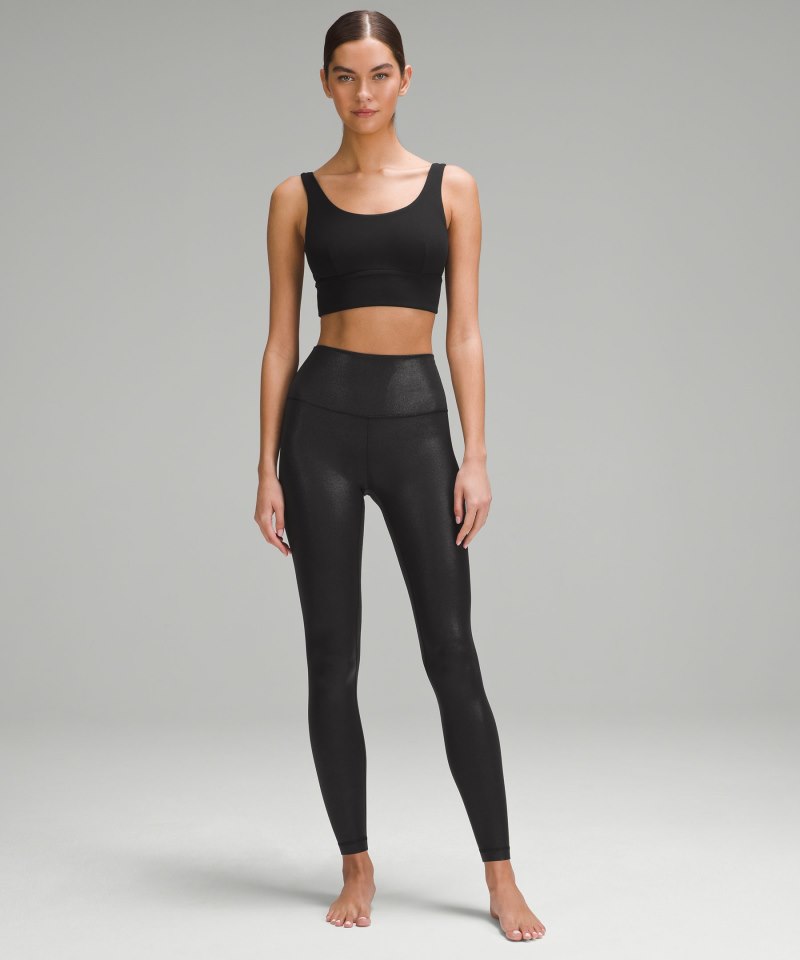 Lululemon lululemon Align™ High-Rise Pant 28" *Shine Radiate Foil Print Black Online Outlet Sale