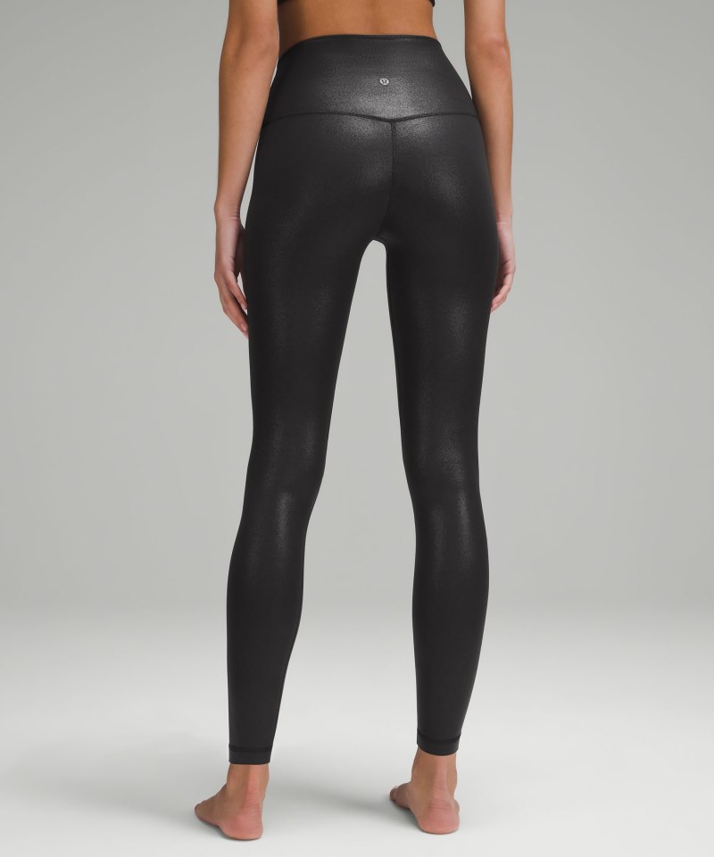 Lululemon lululemon Align™ High-Rise Pant 28" *Shine Radiate Foil Print Black Online Outlet Sale