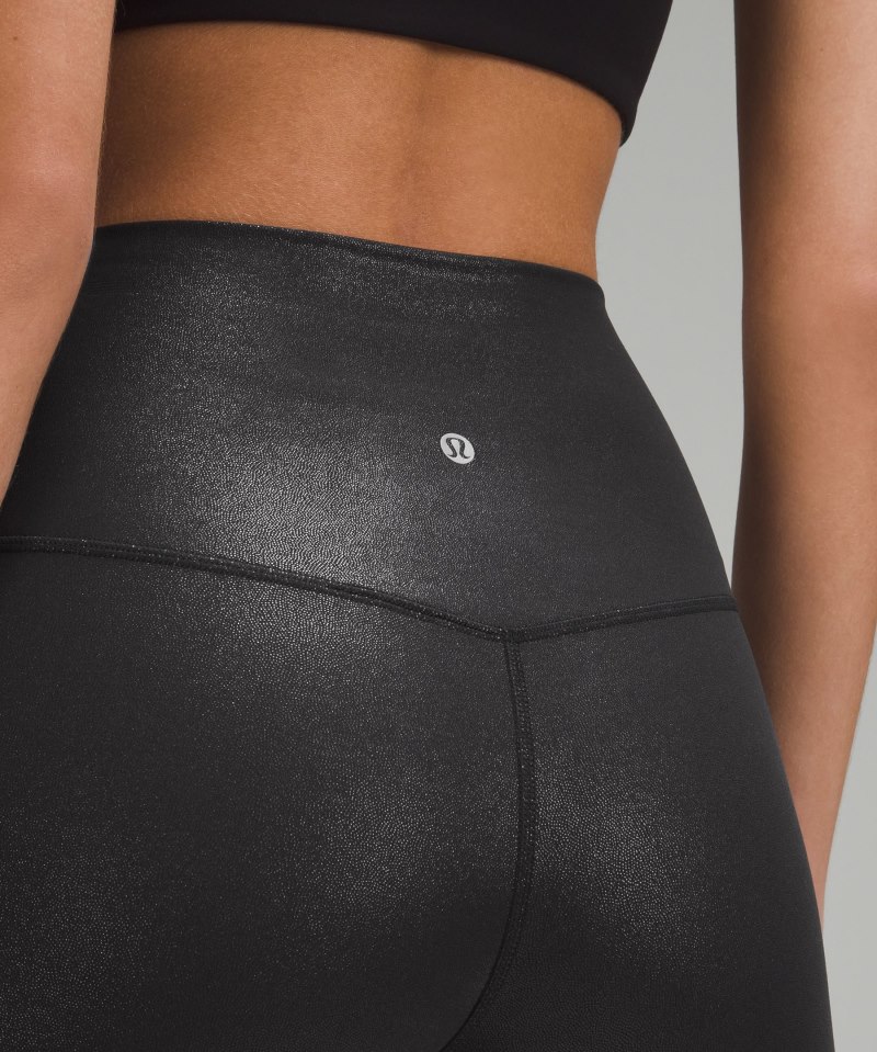 Lululemon lululemon Align™ High-Rise Pant 28" *Shine Radiate Foil Print Black Online Outlet Sale