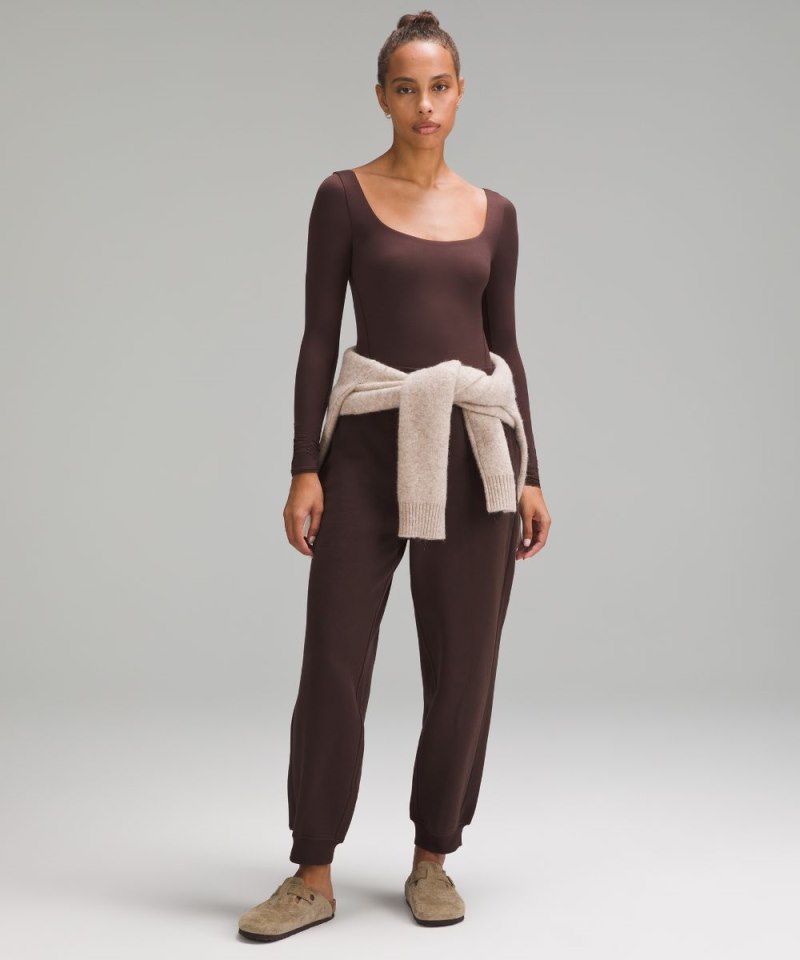 Lululemon Wundermost Ultra-Soft Nulu Square-Neck Long-Sleeve Bodysuit Espresso (not available) Online Outlet Sale