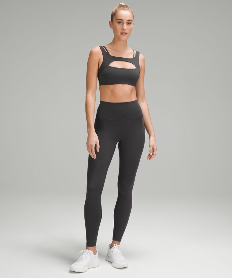 Lululemon Wunder Train High-Rise Tight with Pockets 28" Graphite Grey Online Outlet Sale