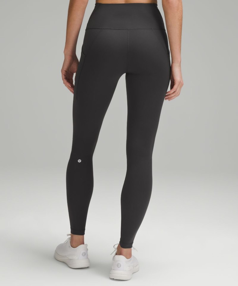 Lululemon Wunder Train High-Rise Tight with Pockets 28" Graphite Grey Online Outlet Sale
