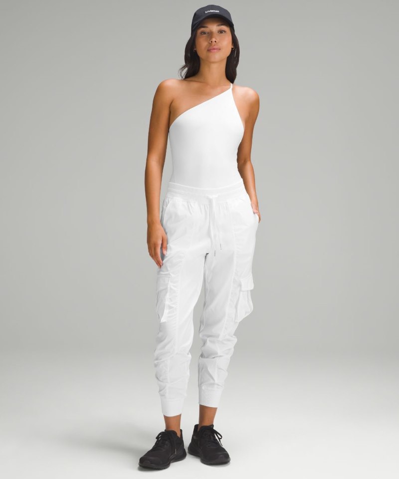 Lululemon Wundermost Ultra-Soft Nulu One-Shoulder Spaghetti-Strap Bodysuit White Online Outlet Sale