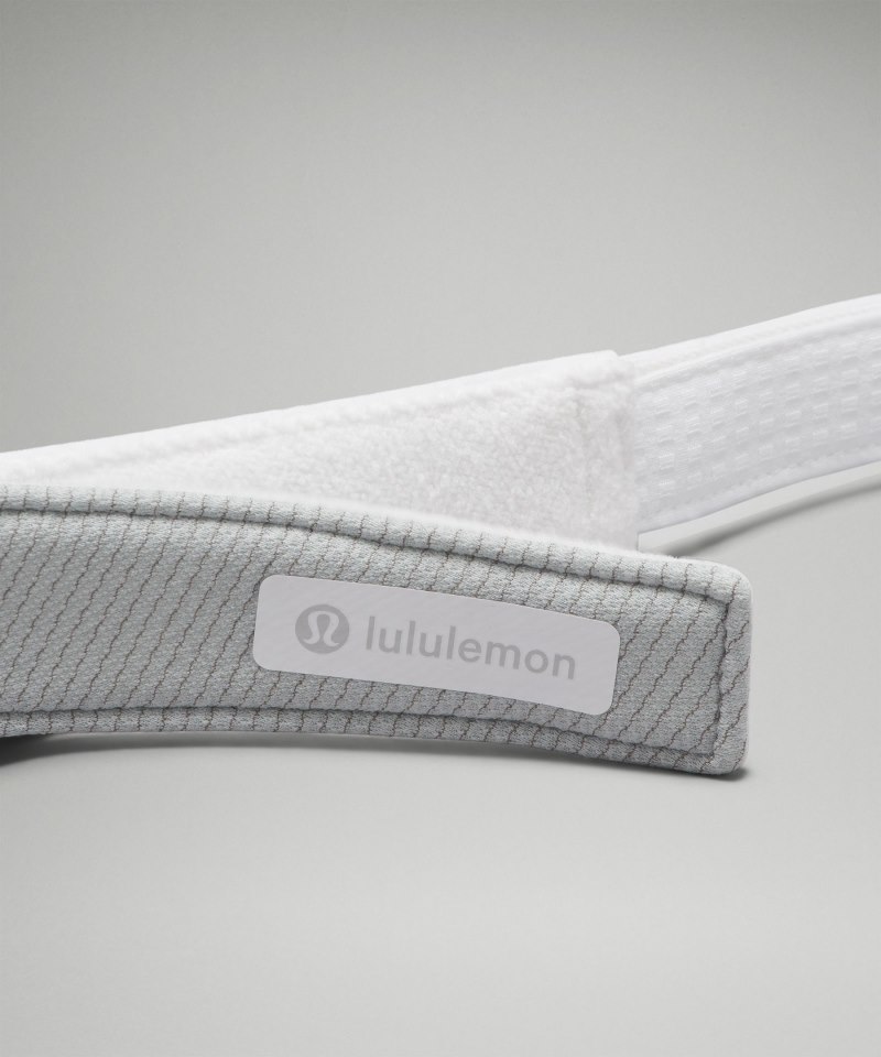 Lululemon Removable Sweatband All-Sport Visor *Wordmark White / Black Online Outlet Sale