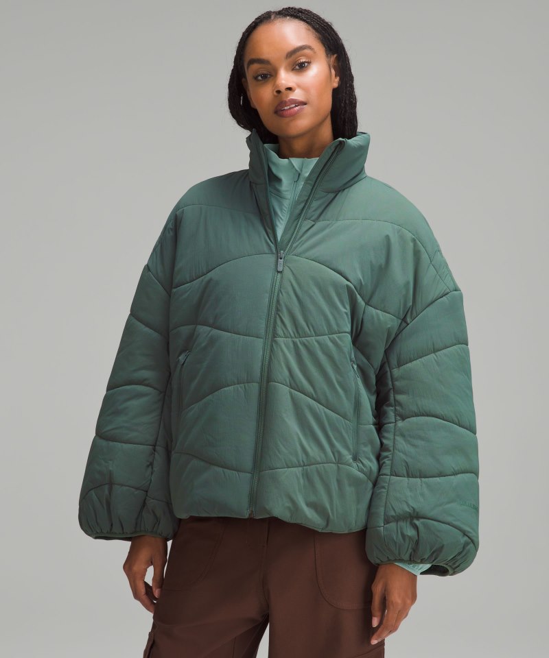 Lululemon Wave-Quilt Insulated Jacket Dark Forest Online Outlet Sale