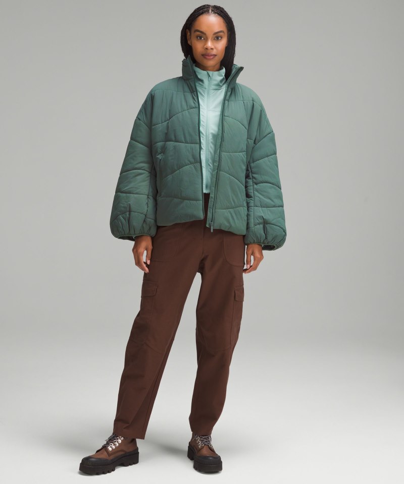Lululemon Wave-Quilt Insulated Jacket Dark Forest Online Outlet Sale