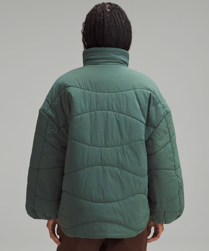 Lululemon Wave-Quilt Insulated Jacket Dark Forest Online Outlet Sale