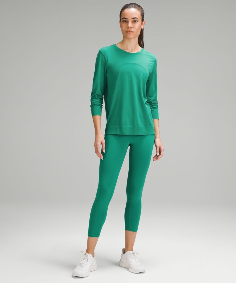 Lululemon Swiftly Relaxed Long-Sleeve Shirt Cascadia Green / Cascadia Green Online Outlet Sale