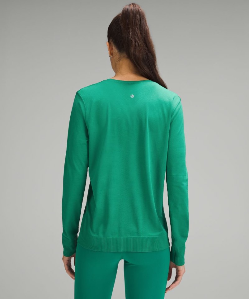 Lululemon Swiftly Relaxed Long-Sleeve Shirt Cascadia Green / Cascadia Green Online Outlet Sale