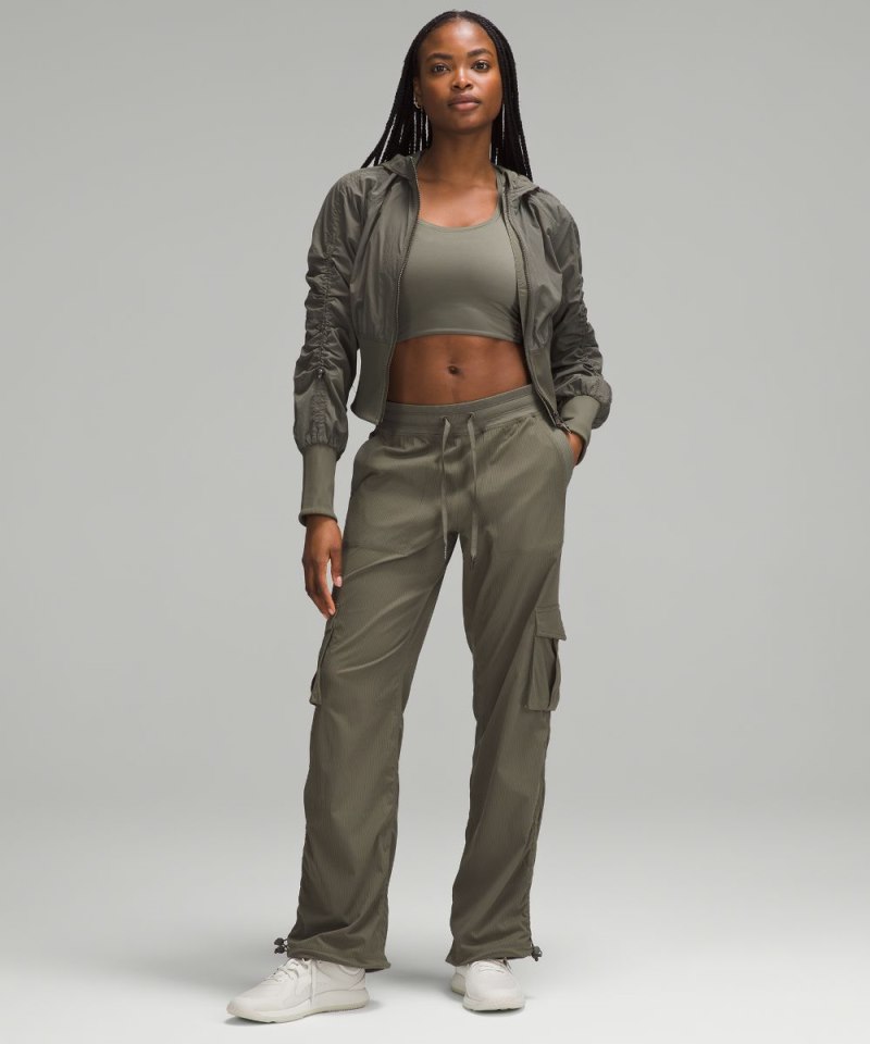 Lululemon Dance Studio Relaxed-Fit Mid-Rise Cargo Pant Army Green Online Outlet Sale