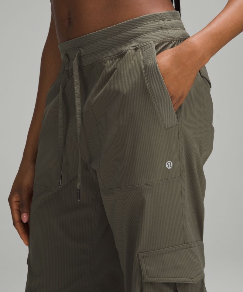 Lululemon Dance Studio Relaxed-Fit Mid-Rise Cargo Pant Army Green Online Outlet Sale