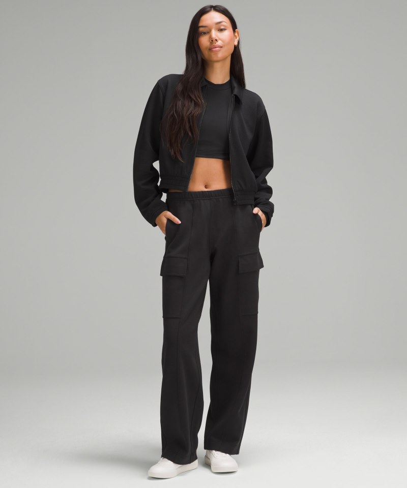 Lululemon Bubble-Knit Zip Up Black Online Outlet Sale