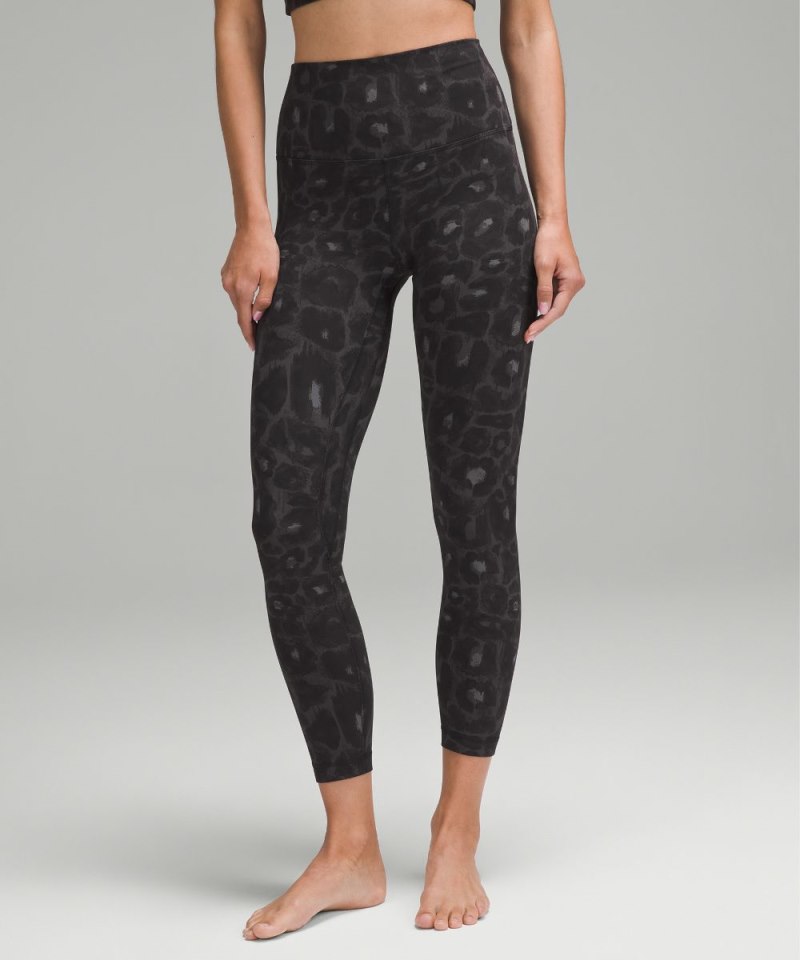 Lululemon lululemon Align™ High-Rise Pant 25" Spray Leopard Black Multi (not available) Online Outlet Sale