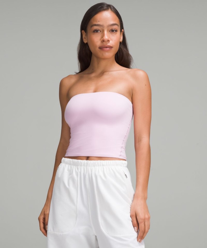 Lululemon Wundermost Ultra-Soft Nulu Tube Top Vitapink Online Outlet Sale