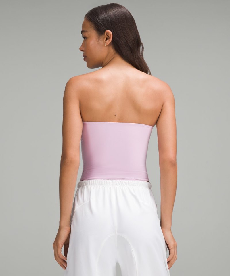 Lululemon Wundermost Ultra-Soft Nulu Tube Top Vitapink Online Outlet Sale