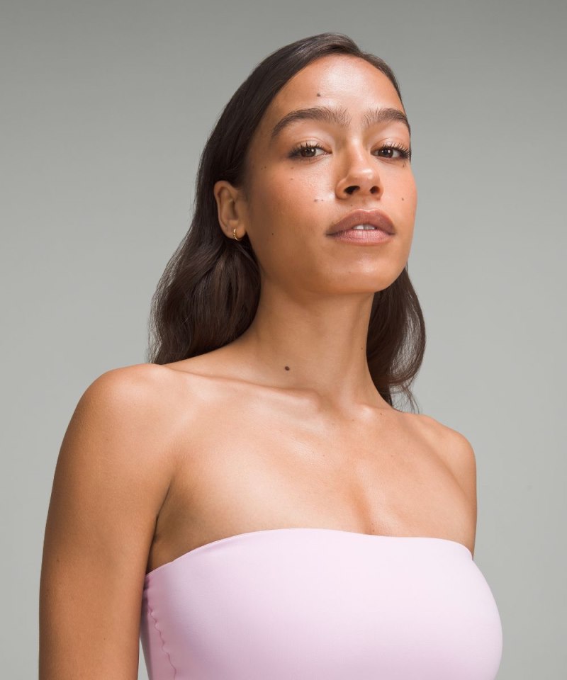 Lululemon Wundermost Ultra-Soft Nulu Tube Top Vitapink Online Outlet Sale