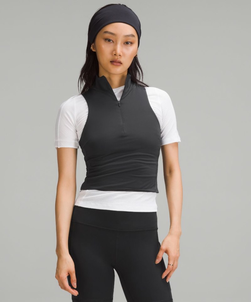 Lululemon Tight-Fit Lined Half-Zip Tank Top *Online Only Black Online Outlet Sale