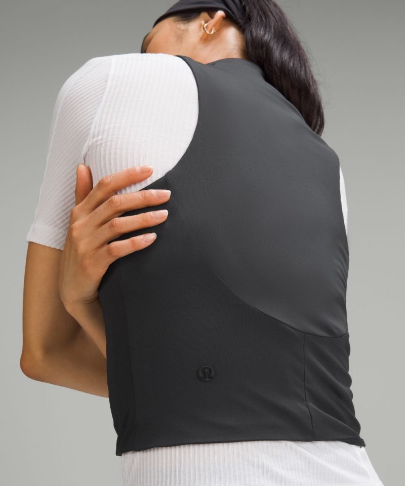 Lululemon Tight-Fit Lined Half-Zip Tank Top *Online Only Black Online Outlet Sale