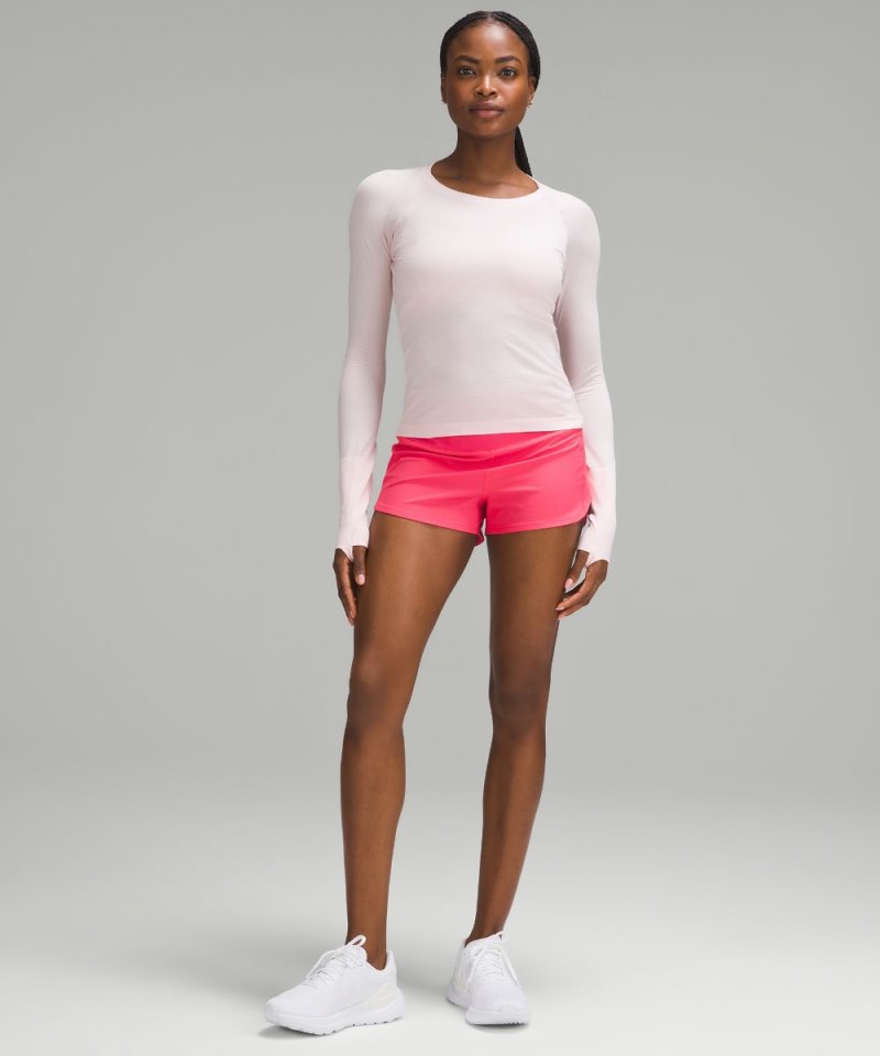 Lululemon Speed Up High-Rise Lined Short 2.5" Glaze Pink Online Outlet Sale