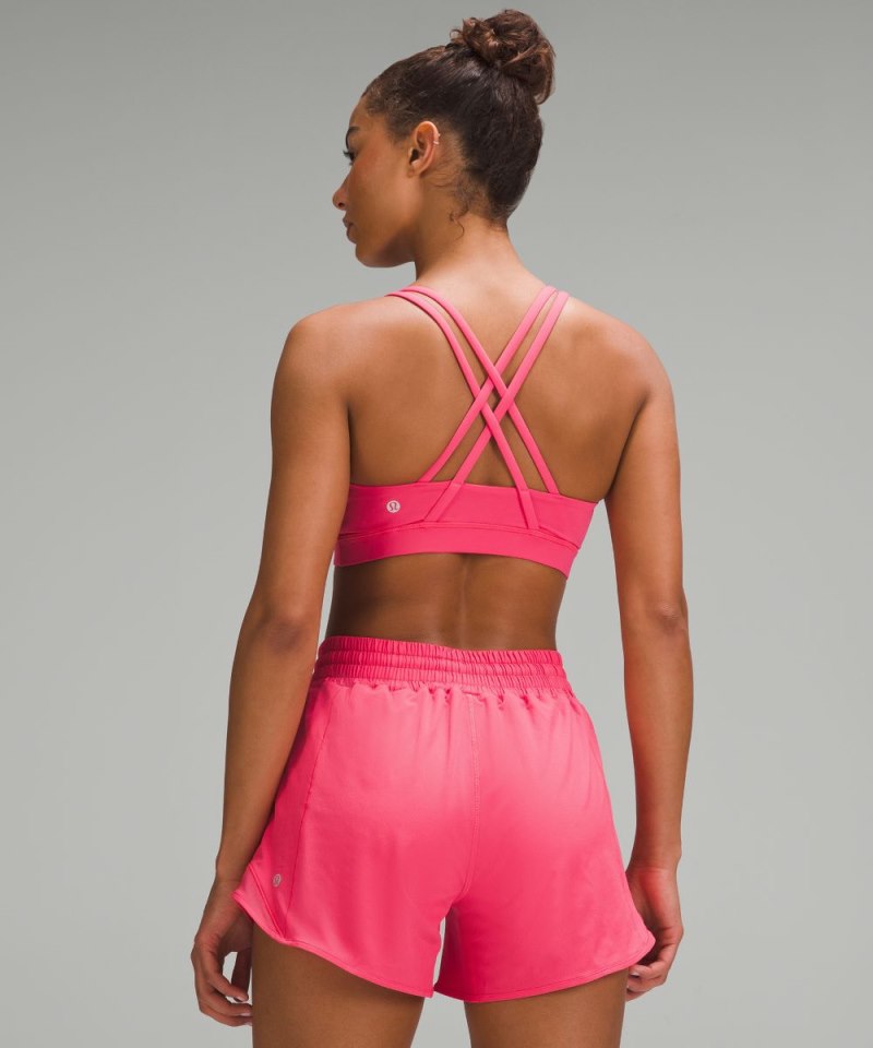 Lululemon lululemon Energy Bra *Medium Support, B–D Cups Glaze Pink Online Outlet Sale