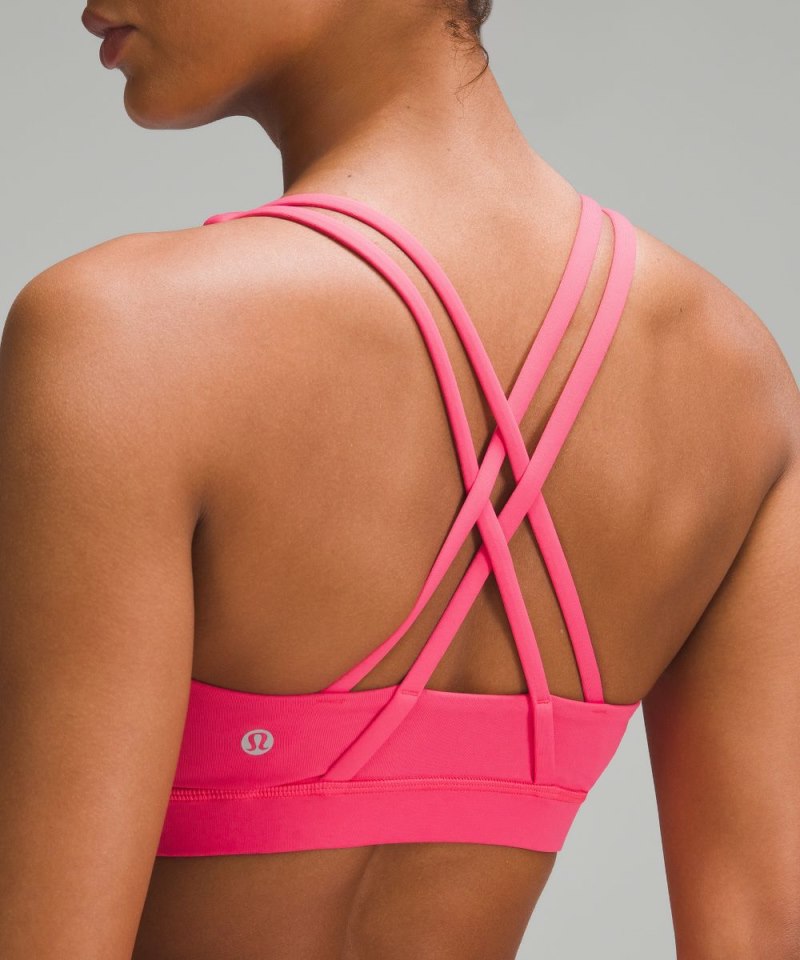 Lululemon lululemon Energy Bra *Medium Support, B–D Cups Glaze Pink Online Outlet Sale