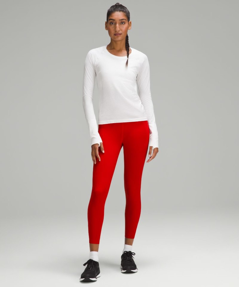 Lululemon Base Pace High-Rise Tight 25" Dark Red Online Outlet Sale