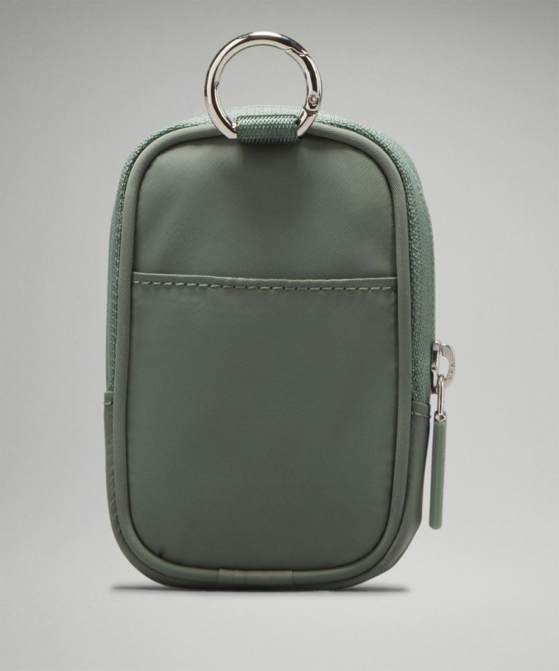 Lululemon Clippable Nano Pouch Grey Eucalyptus Online Outlet Sale