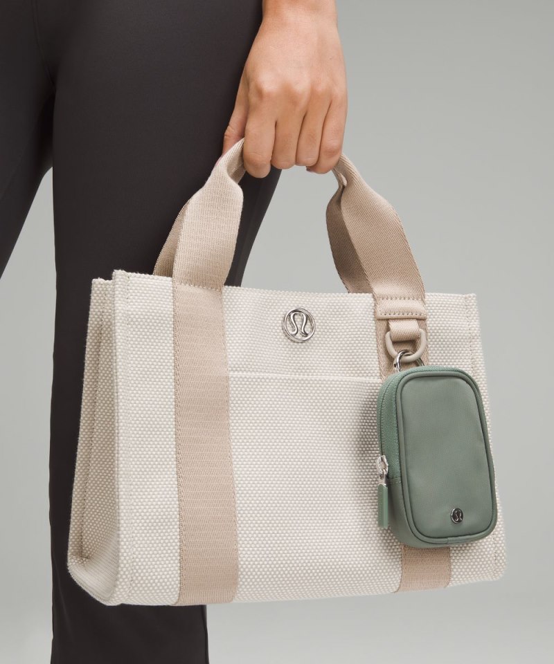Lululemon Clippable Nano Pouch Grey Eucalyptus Online Outlet Sale