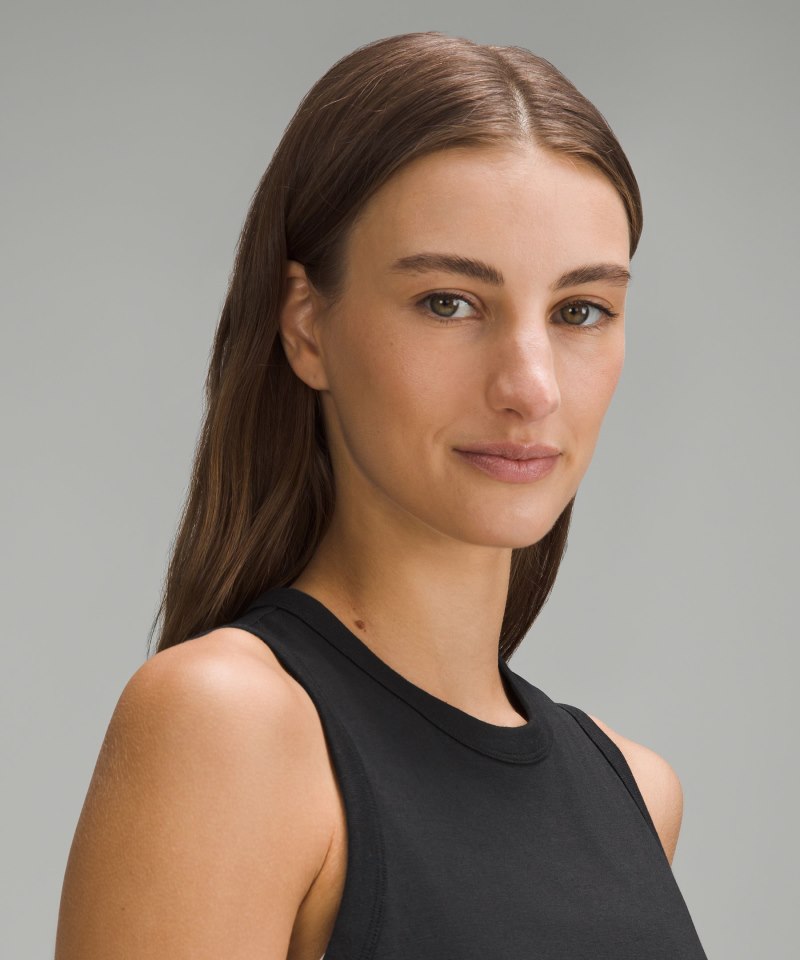 Lululemon Classic-Fit Cotton-Blend Tank Top Black Online Outlet Sale