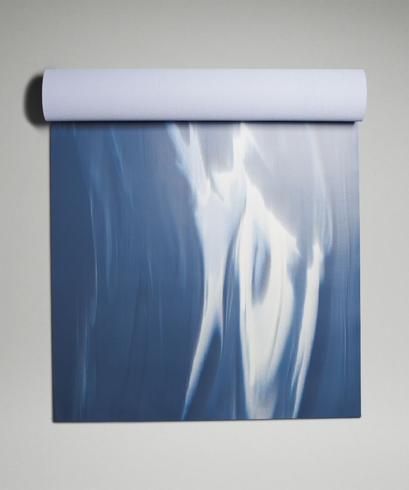 Lululemon The Mat 5mm *Made With FSC™ Certified Rubber Soft Denim / Pastel Blue / White / Pastel Blue Online Outlet Sale