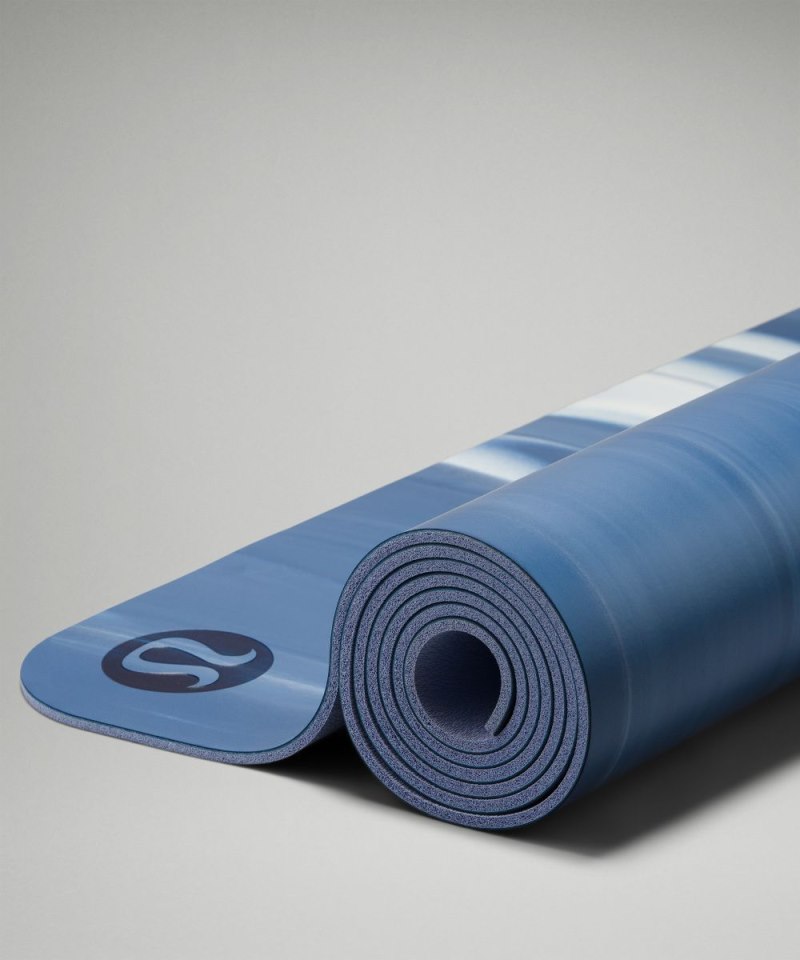 Lululemon The Mat 5mm *Made With FSC™ Certified Rubber Soft Denim / Pastel Blue / White / Pastel Blue Online Outlet Sale