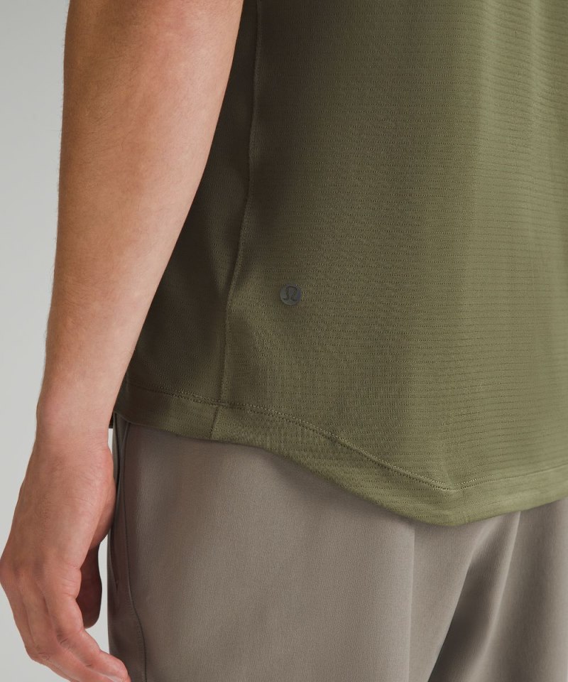 Lululemon License to Train Short-Sleeve Shirt Medium Olive Online Outlet Sale