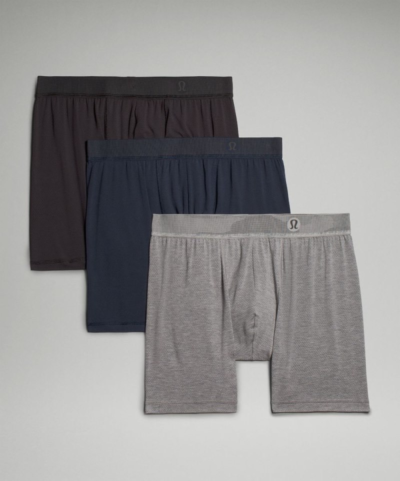 Lululemon Always In Motion Mesh Boxer 5" *3 Pack Black / True Navy / Heathered Core Medium Grey Online Outlet Sale
