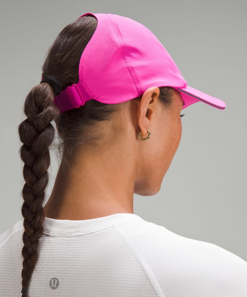 Lululemon Women's Fast and Free Ponytail Running Hat Sonic Pink Online Outlet Sale