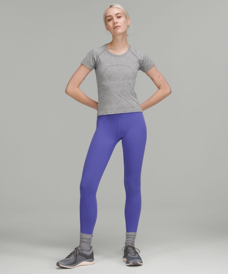 Lululemon Swiftly Tech Short-Sleeve Shirt 2.0 *Waist Length Slate / White Online Outlet Sale