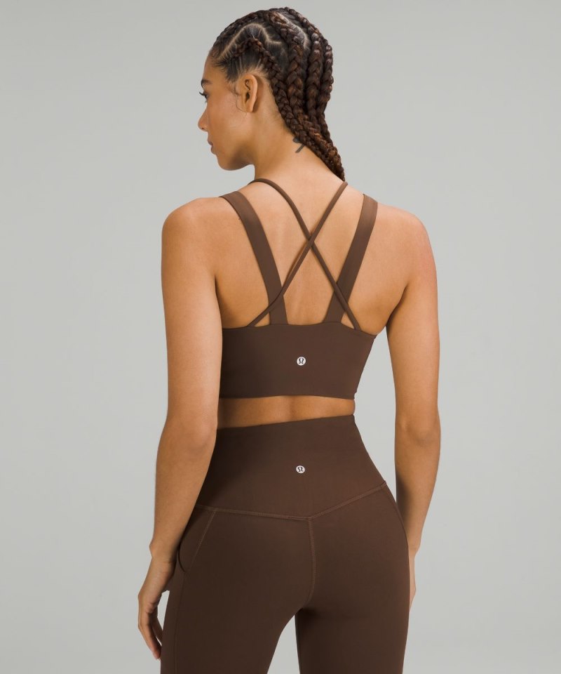 Lululemon Like a Cloud Longline Bra *Light Support, D / DD Cup Java (not available) Online Outlet Sale
