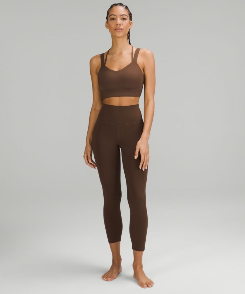 Lululemon Like a Cloud Longline Bra *Light Support, D / DD Cup Java (not available) Online Outlet Sale