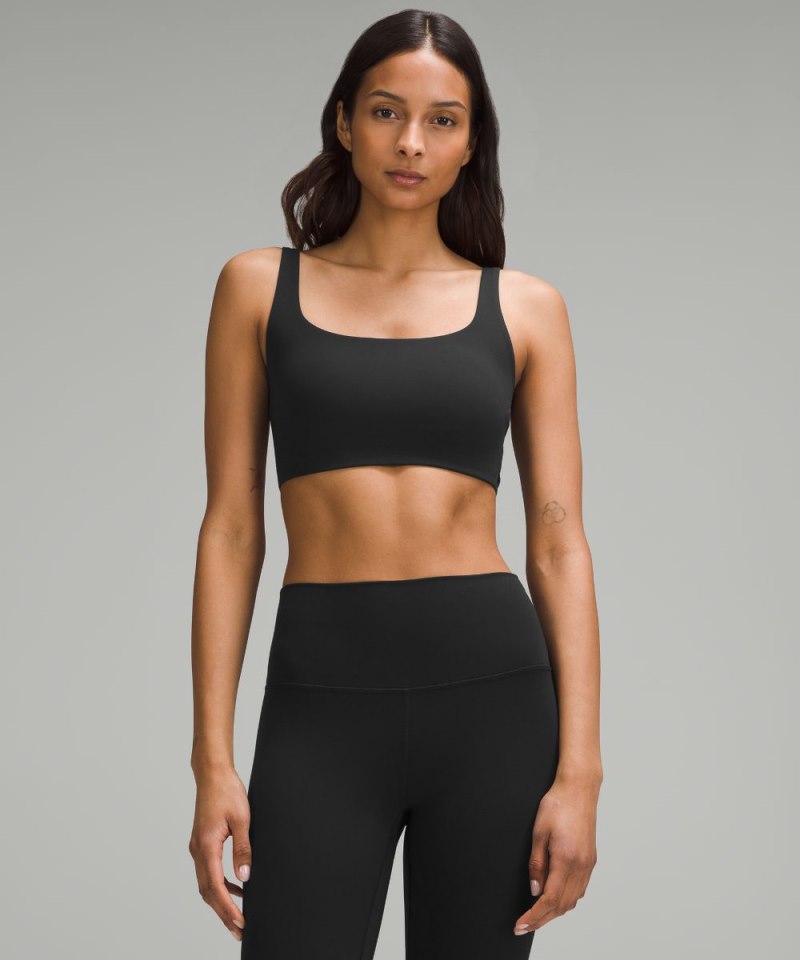 Lululemon Bend This Scoop and Square Bra *Light Support, A-C Cups Black Online Outlet Sale