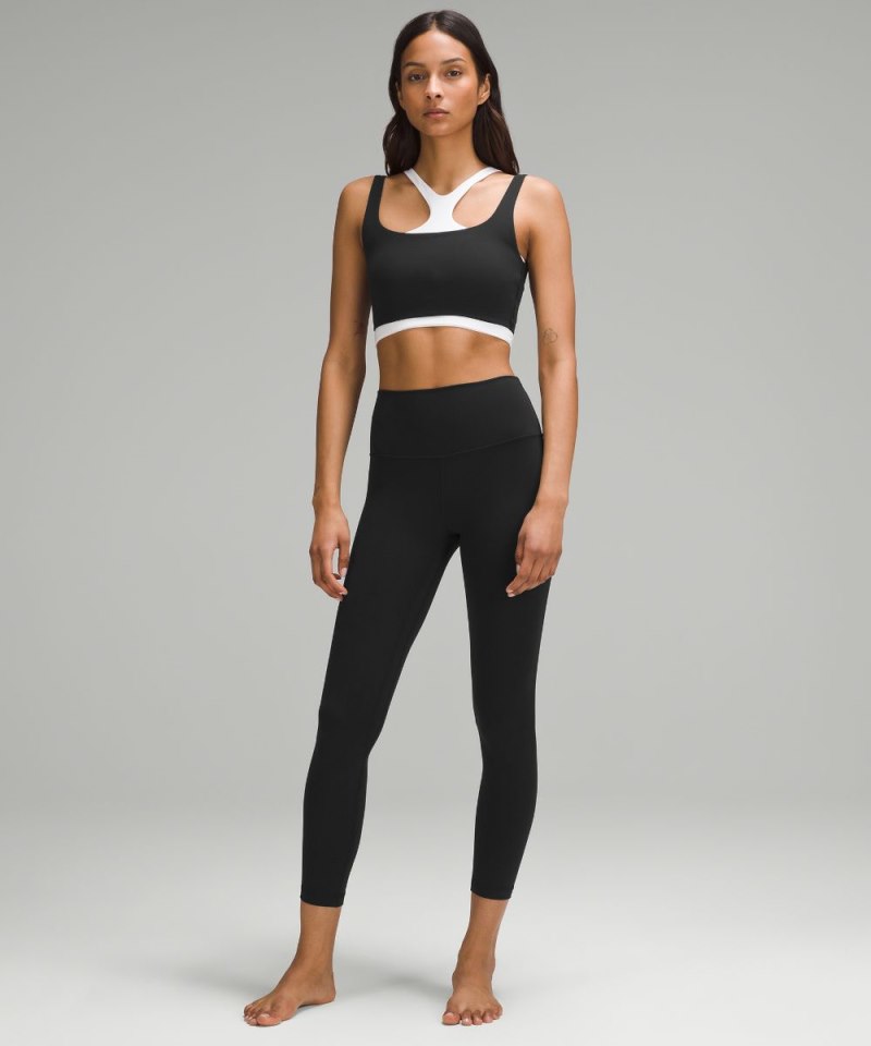 Lululemon Bend This Scoop and Square Bra *Light Support, A-C Cups Black Online Outlet Sale